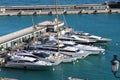 Luxurious Yachts And Megayachts Lined Up in Monaco