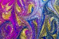 Luxury abstract background of glitter paint swirls Royalty Free Stock Photo