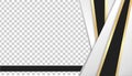 Luxury Abstract background with white, black and gold colour Vector illustration