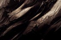 Luxury abstract black, bronze background with waves, cracked paint, metallic shine, cracked distressed concrete