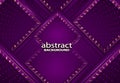 Luxury abstract 3d background with violet realistic papercut decoration texture