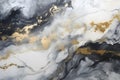 Luxury abstract fluid art painting background alcohol ink technique navy black and gold Royalty Free Stock Photo