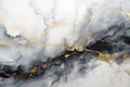 Luxury abstract fluid art painting background alcohol ink technique navy black and gold Royalty Free Stock Photo