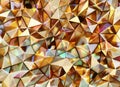 Luxury Abstract Realistic Crystals Texture with Prism Spectrum Caustic Reflection Close Up Background 3D rendering Royalty Free Stock Photo