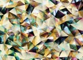 Luxury Abstract Realistic Crystals Texture with Prism Spectrum Caustic Reflection Close Up Background 3D rendering Royalty Free Stock Photo