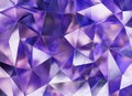 Luxury Abstract Realistic Purple Crystal Texture Reflection Close Up Background 3D rendering