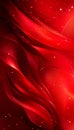 Luxury Abstract Red Wave Background with Glitter Elegant Swirling Shine Texture Design Royalty Free Stock Photo