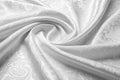 Luxury abstract white fabric texture background Royalty Free Stock Photo