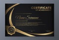 Luxury achievement certificate best award diploma set