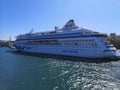 Luxury Aida ship view in Pireus Royalty Free Stock Photo