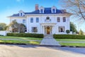 Luxury american house with curb appeal Royalty Free Stock Photo