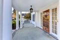 Luxury american house entrance porch Royalty Free Stock Photo