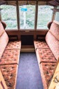 Antique train interior Royalty Free Stock Photo