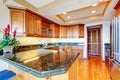 Luxury apartment wood kitchen