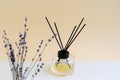 luxury aromatic fragrance reed diffuser glass bottle used as a room freshener