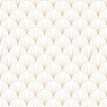 Luxury art deco seamless pattern. Golden vector geometric linear ornament Royalty Free Stock Photo