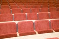 Luxury auditorium with many red chairs Royalty Free Stock Photo
