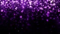 Luxury background glitter purple particles. Beautiful holiday light background template for premium design. Shiny magic particle