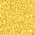 Luxury background of gold glitters. Gold dust sparkle. Gold texture for your design. Small golden confetti. The golden glow. Vecto Royalty Free Stock Photo