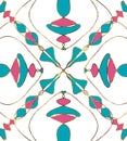 Luxury background gold pink blue isometric pattern, cover, fabric, prints adds, package design