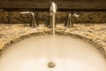 Luxury bath tub and faucet Royalty Free Stock Photo