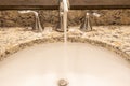 Luxury bath tub and faucet Royalty Free Stock Photo