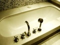 Luxury bathroom bath tub fittings Royalty Free Stock Photo