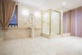 Luxury bathroom in contemporary house Royalty Free Stock Photo