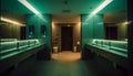 Luxury bathroom with elegant tile and lighting generated by AI