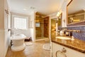 Luxury bathroom interior. Royalty Free Stock Photo