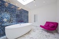 luxury bathroom with sofa Royalty Free Stock Photo