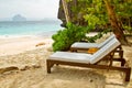Luxury Beach Beds Royalty Free Stock Photo