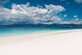 Luxury beach and ocean on Gili island, Indonesia Royalty Free Stock Photo