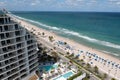 Luxury beach resorts welcome vacationing tourist enjoying the beach in Fort Lauderdale Florida