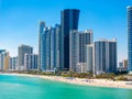 Luxury beachfront condominiums in Miami Sunny Isles Beach Royalty Free Stock Photo