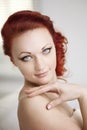 Luxury beautiful redhaired woman Royalty Free Stock Photo