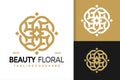 Luxury Beauty Floral Cosmeic Logo Design, brand identity logos vector, modern logo, Logo Designs Vector Illustration Template Royalty Free Stock Photo