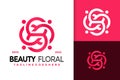 Luxury Beauty Floral Logo Design, brand identity logos vector, modern logo, Logo Designs Vector Illustration Template Royalty Free Stock Photo