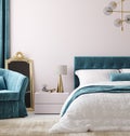 Luxury bedroom interior background Royalty Free Stock Photo