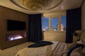 Luxury bedroom in modern style Royalty Free Stock Photo