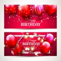 Luxury birthday banners