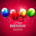 Luxury birthday greeting card