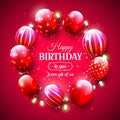 Luxury birthday greeting card