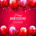 Luxury birthday greeting card