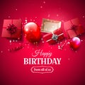 Luxury birthday greeting card