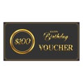 Luxury birthday voucher