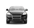 Luxury black crossover front view Royalty Free Stock Photo