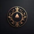 Luxury Black Decorative Badge For Website Design Royalty Free Stock Photo