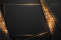 Luxury black and gold background