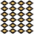 Luxury Black Gold Ornamental Pattern Royalty Free Stock Photo